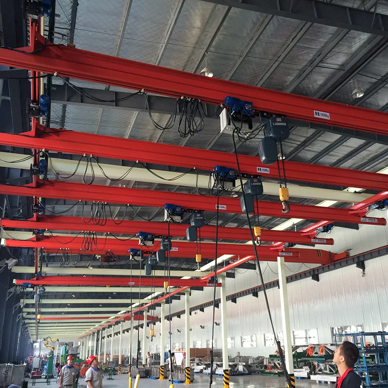crane lift machine double girder 500 kg 1 ton 2 ton 3 ton overhead travelling crane  price kbk light system kbk flexible crane