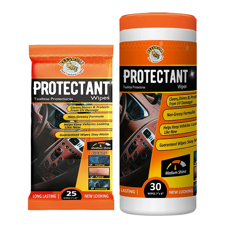 OEM low price wholesale wet wipe box car cleaning wipes, disposable car wipes with UV protection against cracking