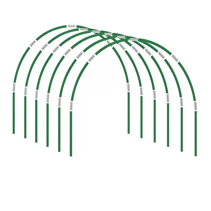 Reusable Low Tunnel Salad Vegetables Greenhouse Frame Fiberglass Rod Row Cover Hoops