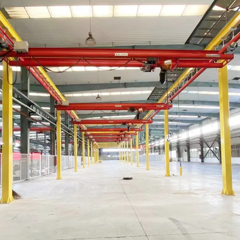 workshop european   1000 kg 1 ton 2 ton electric magnetic overhead crane 3 ton price 2  kbk light system kbk flexible crane
