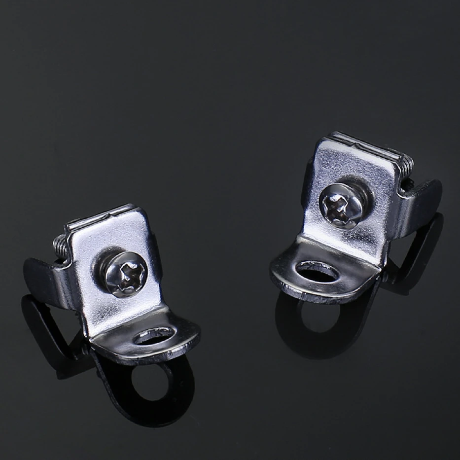 Motorized Curtain Accessories Rail Catch Lock For Rails Metal Silver for Track Transmission Case End Stop Screw Connection Part