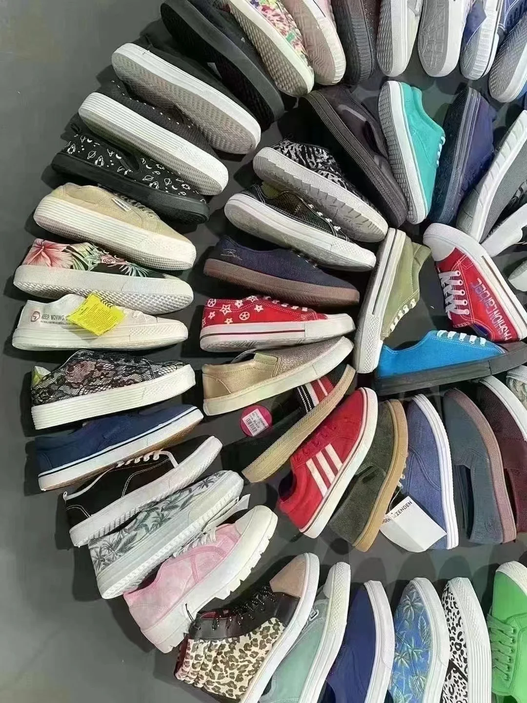 Mix style Stock Cheap Lady injection Canvas Casual Shoes Stock Wholesale Fashionable Canvas Lady Shoes wholesale