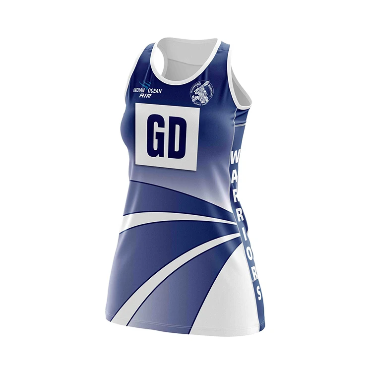 Пользовательские нагрудники Netball для теннисной одежды Униформа с сублимационной