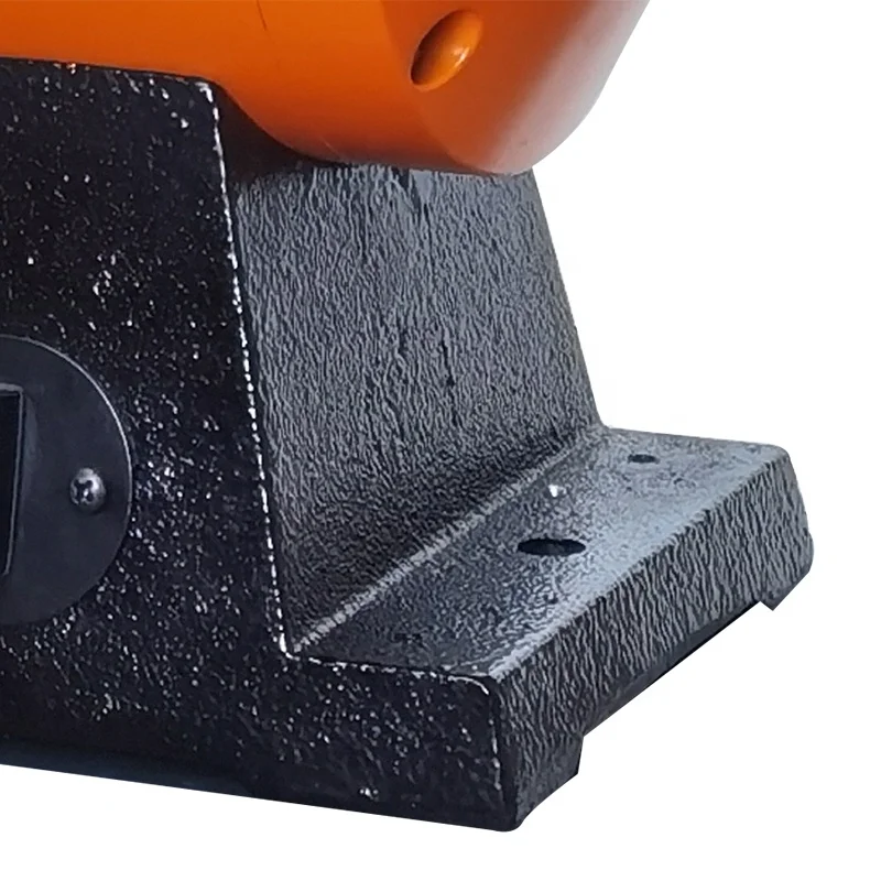 Durable extra long shaft wood metal plastic hardware rock 240V two speed bench mounted polisher