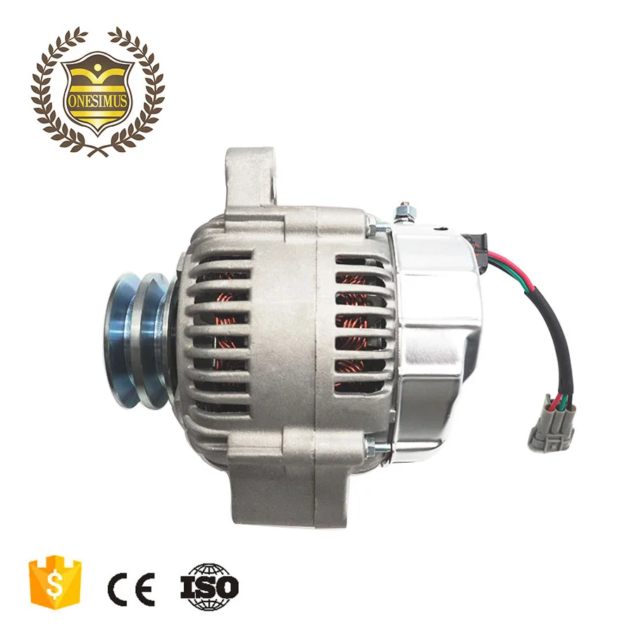 
China Auto Parts Imported 1HZ 1HD Engine Parts 24V Car Alternator Generator 