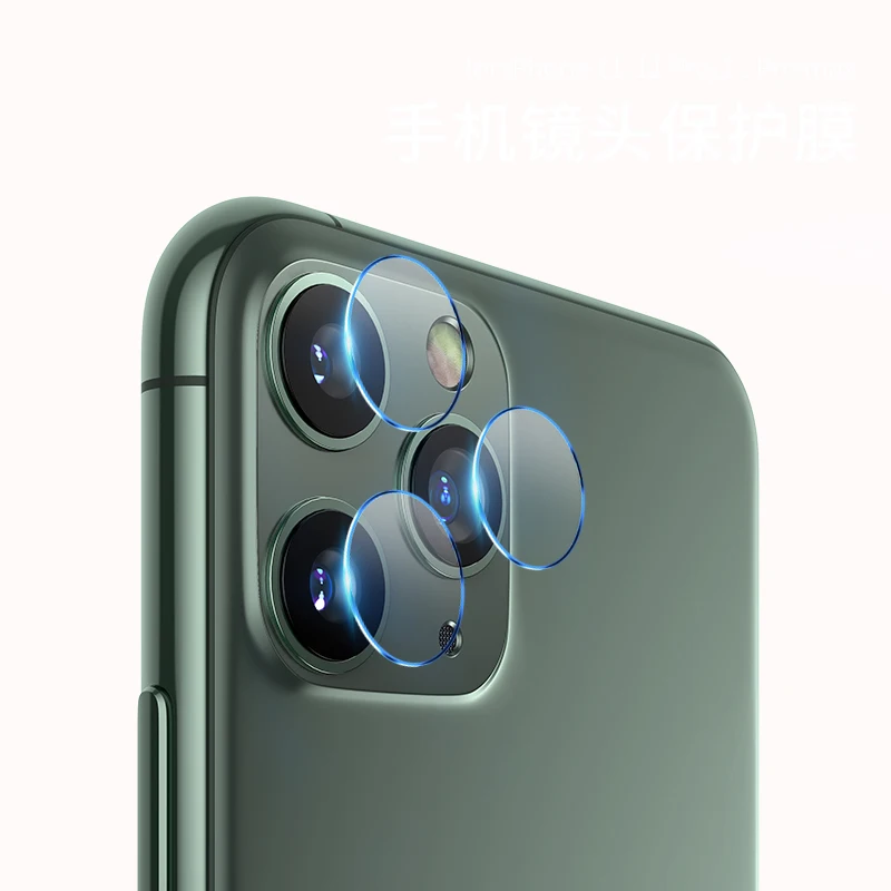 Metal Edge TPU Mobile Phone Camera Lens Temper Glass Screen Protector for iPhone11 pro