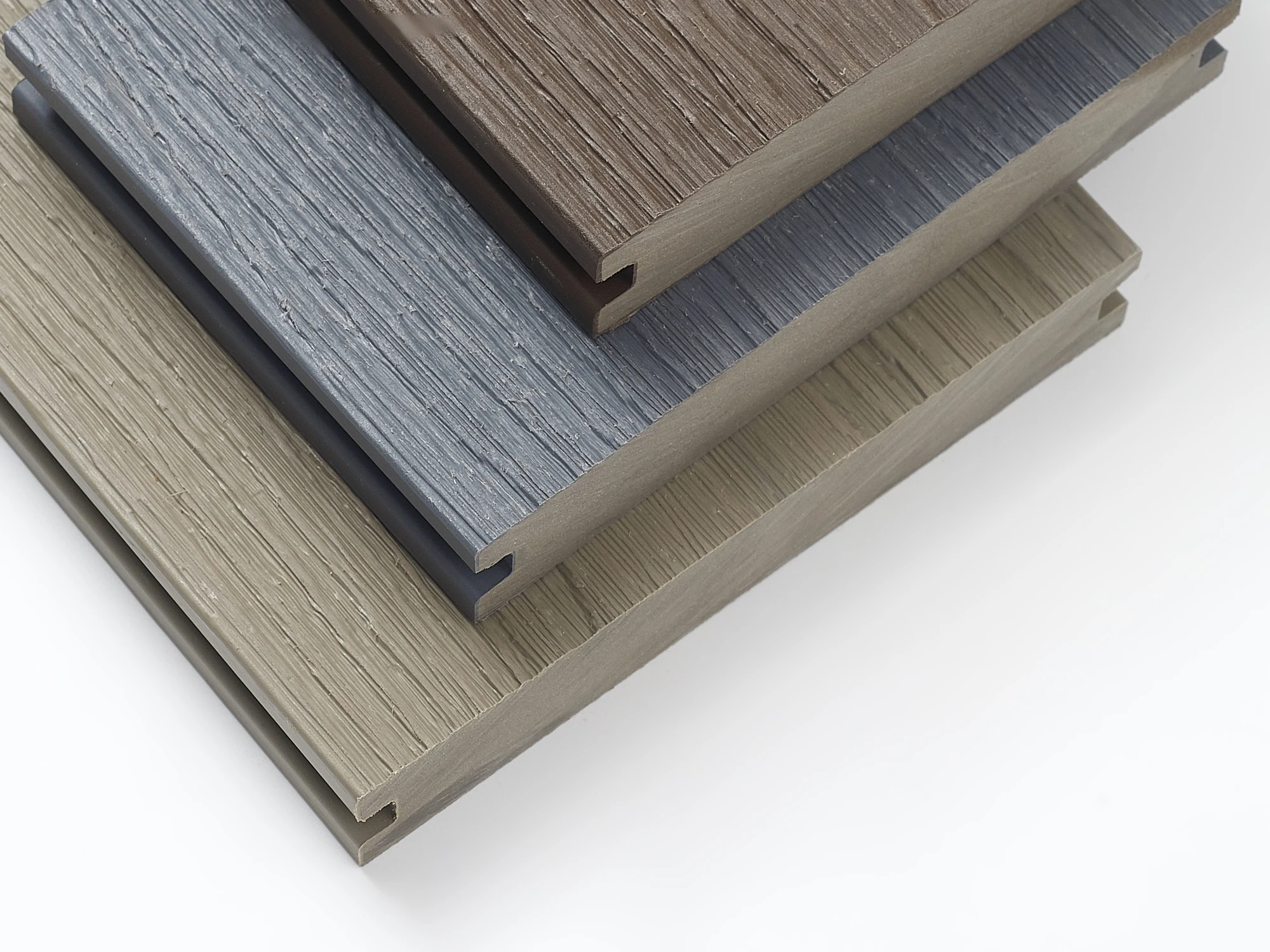 Modern Traditional Outdoor Waterproof WPC Composite Decking Embossed Wood Grain Co-Extruded Plastic Planks Teak Decking Board