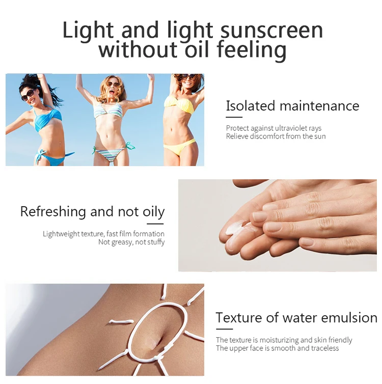 YANMEI Private Label High Quality Natural Organic Anti UV Moisturizing Spf 50 Sunscreen Cream Sunblock