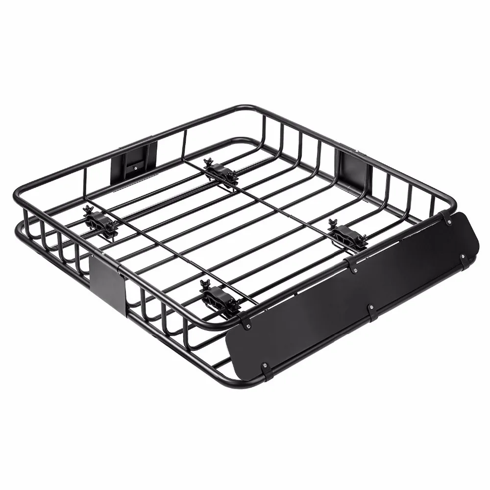 Hot Selling Black Steel Roof Rack Roof top Cargo Carrier Car Top Luggage Holder Carrier Basket SUV Storage