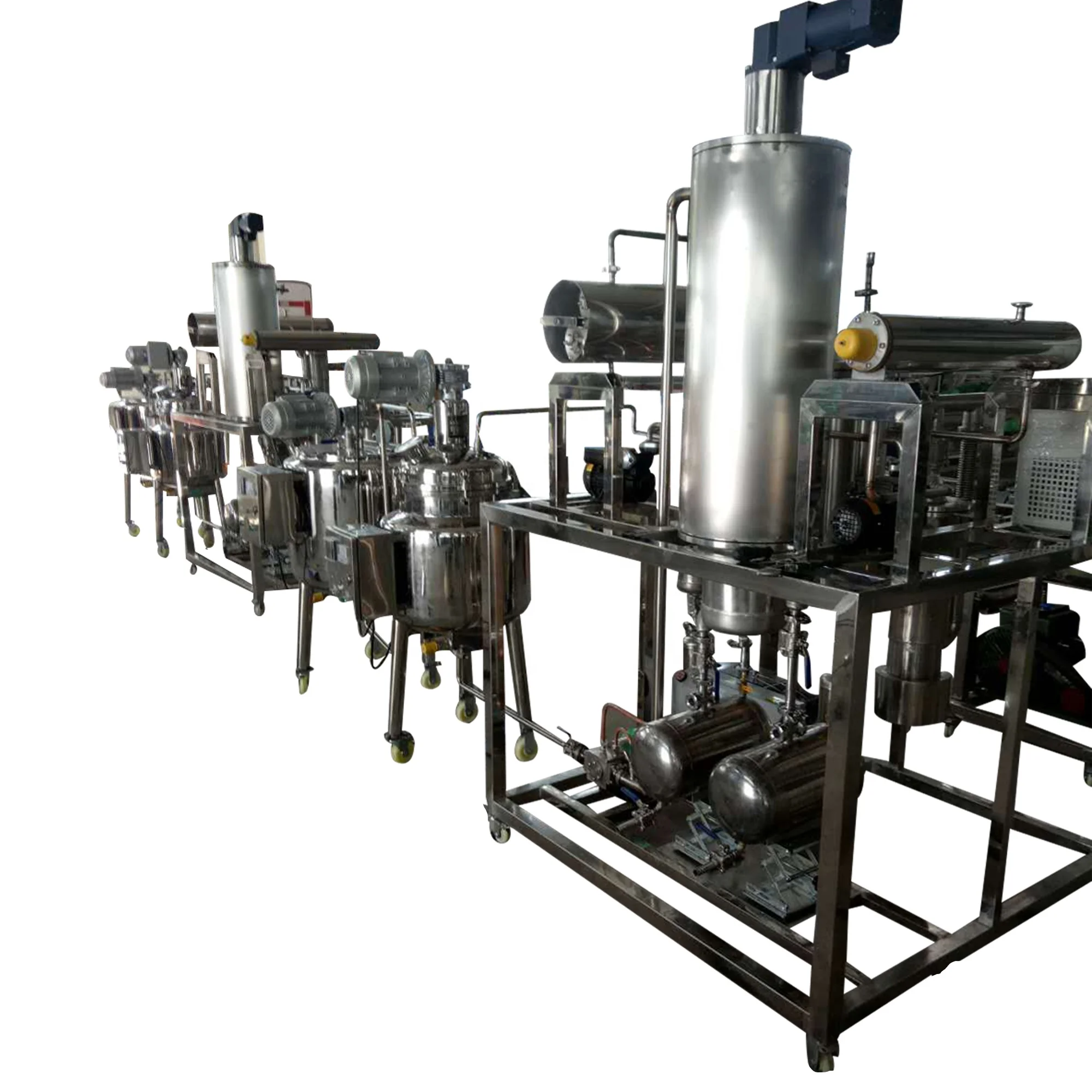 CBD oil turnkey solution 2 stage stainless steel wiped film short path molecular distillation machine