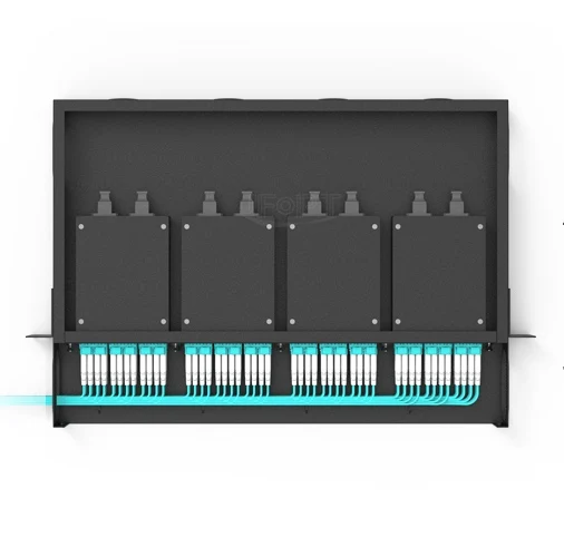 Макс. 96 ядер 4 кассеты MTP высота 1U MPO коммутационная панель