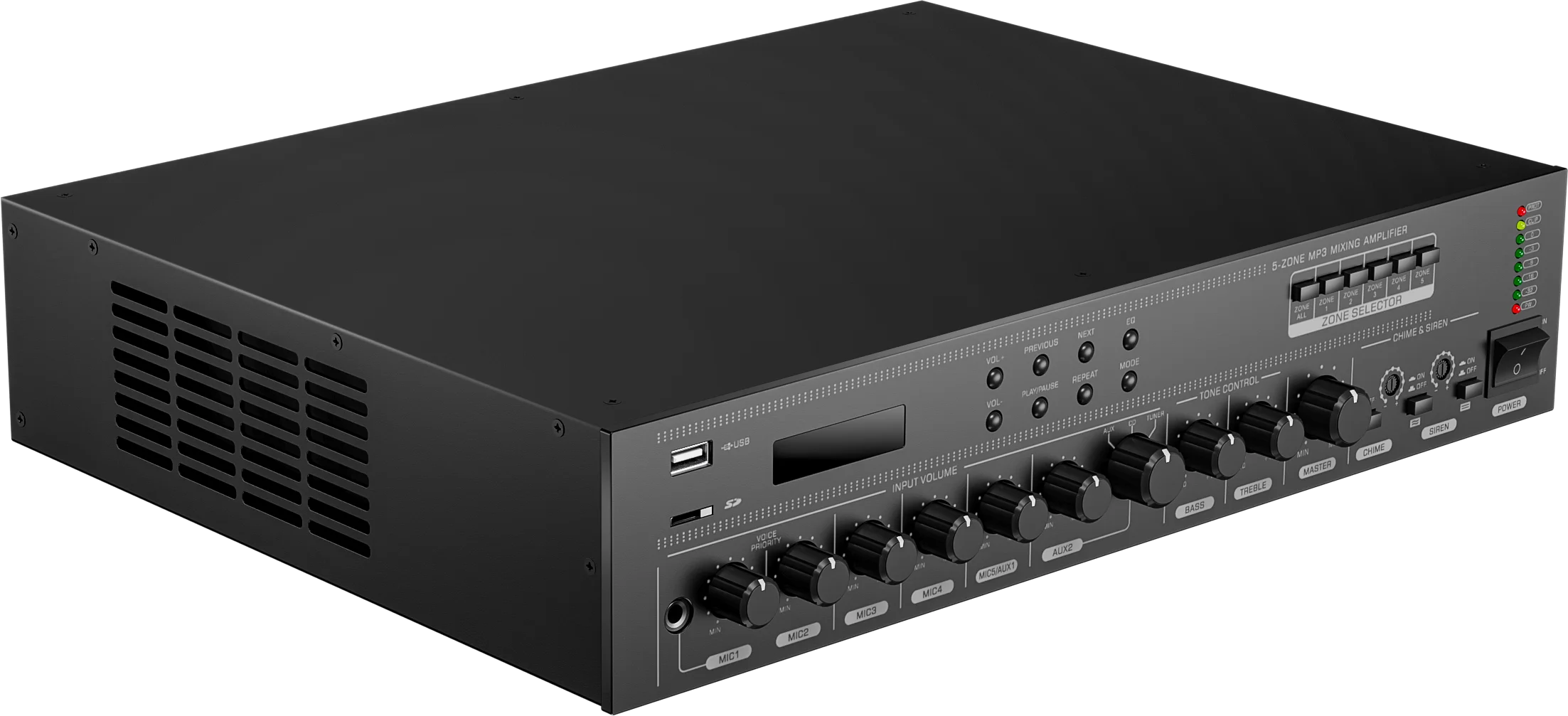 RH-AUDIO Audio Amplifier with USB Port for BGM System