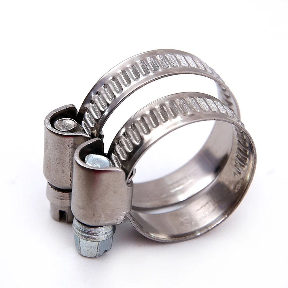 Large heavy duty American type pipe clip stainless steel hose clamp