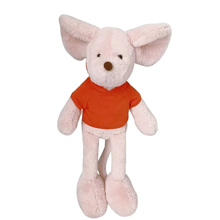 Wholesale pink stuffed plush animal kids baby soft toys rat doll toy mouse