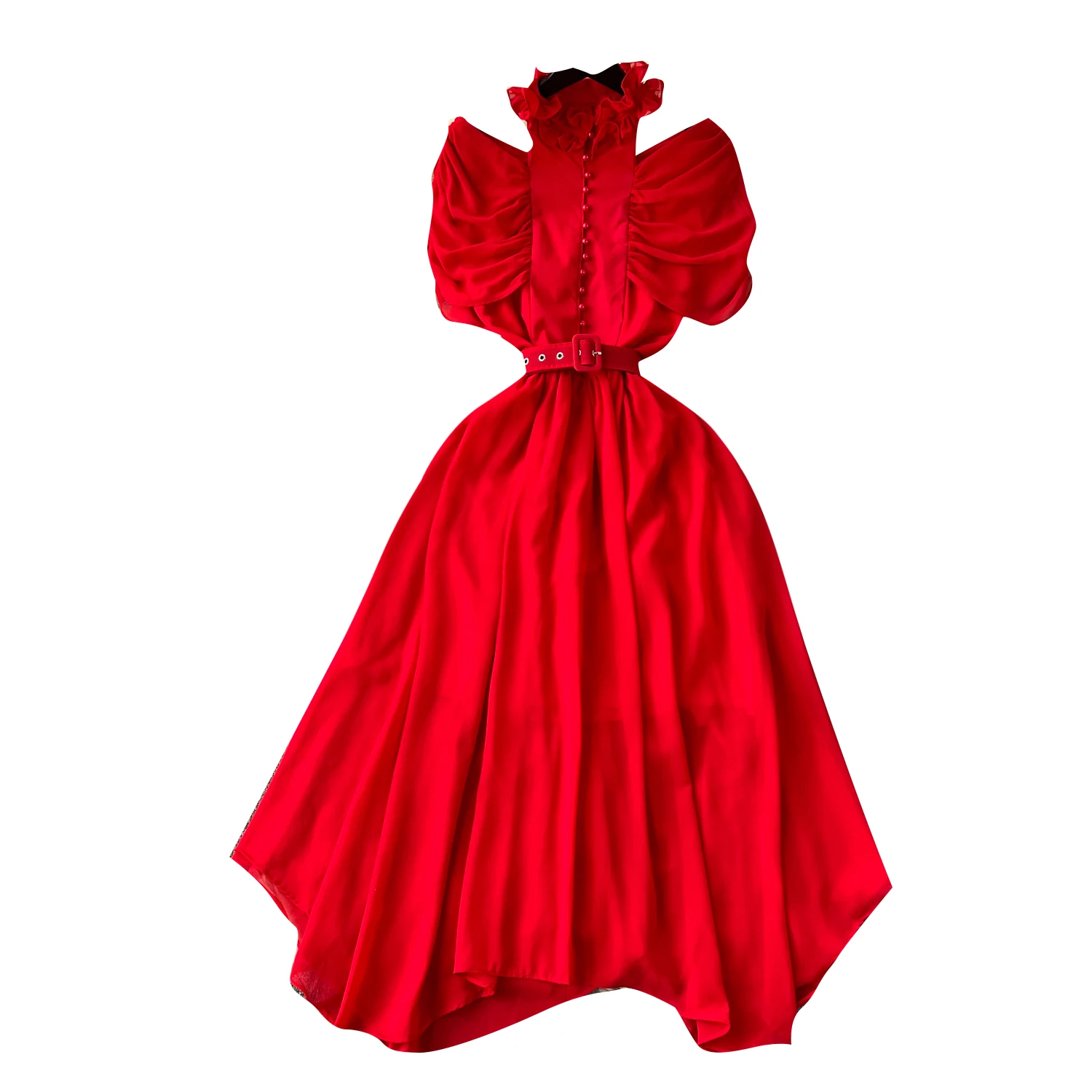 High Quality Casual Tunic Slim Midi Dress For Women Empire Hollow Out Lace Dresses Ladies Elegant Dresses Clothes Women