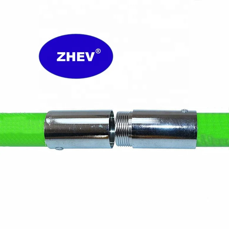 1.8M 2M 2.5M Green Fiberglass Rescue Rod Hook For Fireman Lifesafe Insulation