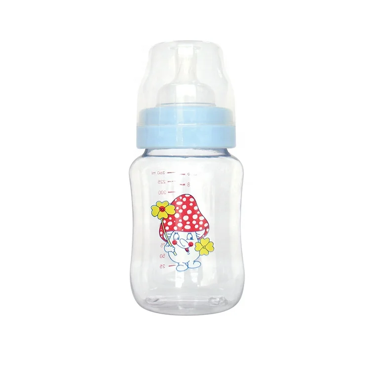 
High quality wide neck PC baby feeding milk bottle baby milk bottle 2020 with silicone nipple 