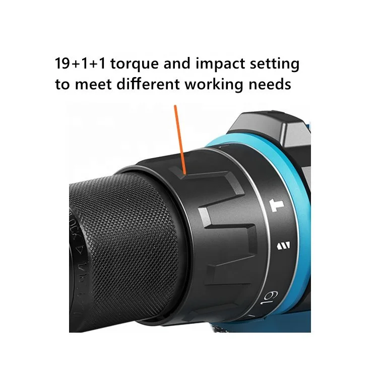 2021 Hot Sale Electric Power 18V lithium battery 50N.m Brushless Cordless Impact Concrete Metal Drill set model CD-B0318E-2T
