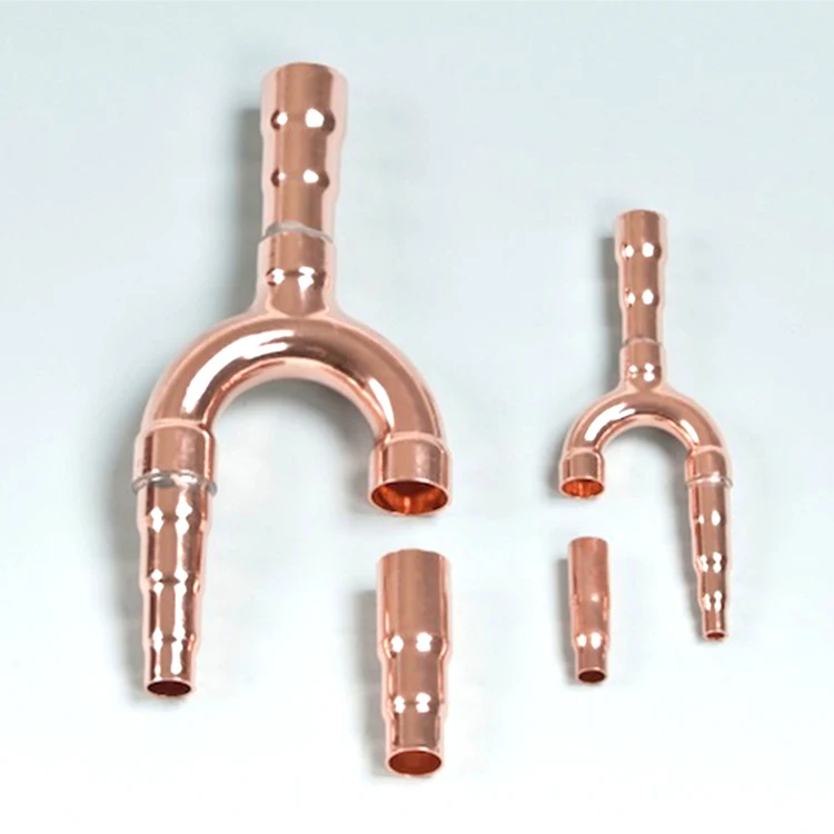 Air Conditioner Spare Parts YK-FQZHN-03C Vrf Vrv Refnet Y Joints copper Branch Pipe for MIDEA