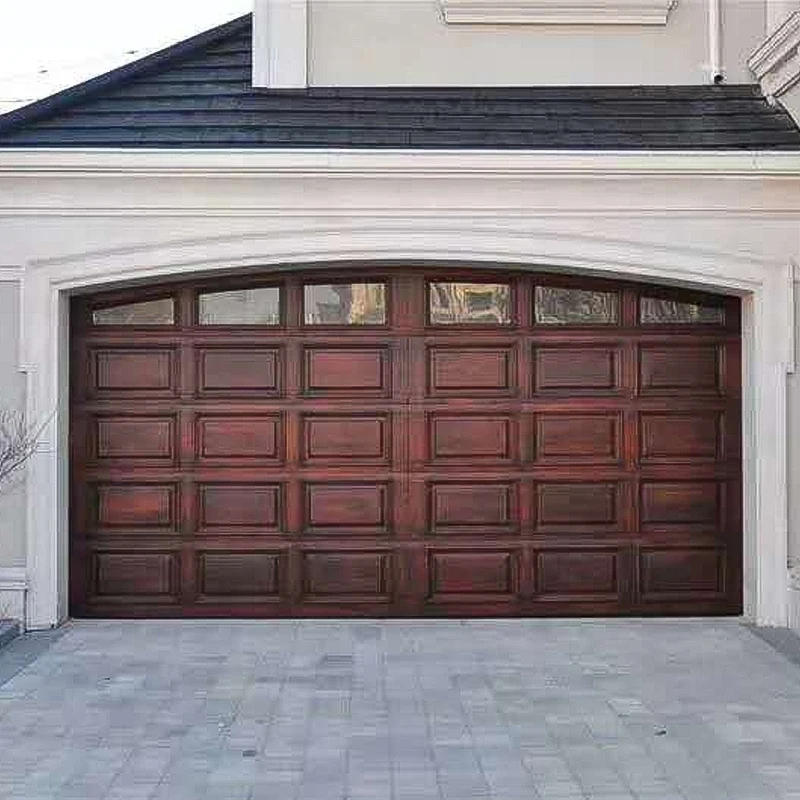 JST Automatic Cheap Prices Flush Beadline Panel Electric Roll Up Black Color Farmhouse Garage Doors