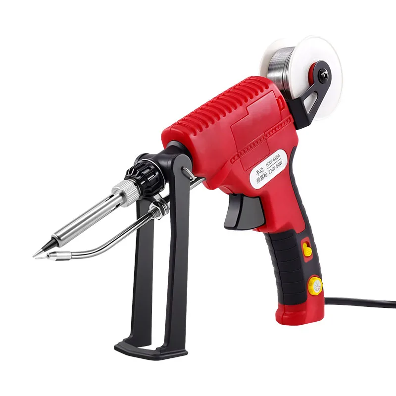 Hand-held electric soldering gun external heating manual soldering iron automatic feeding soldering tool