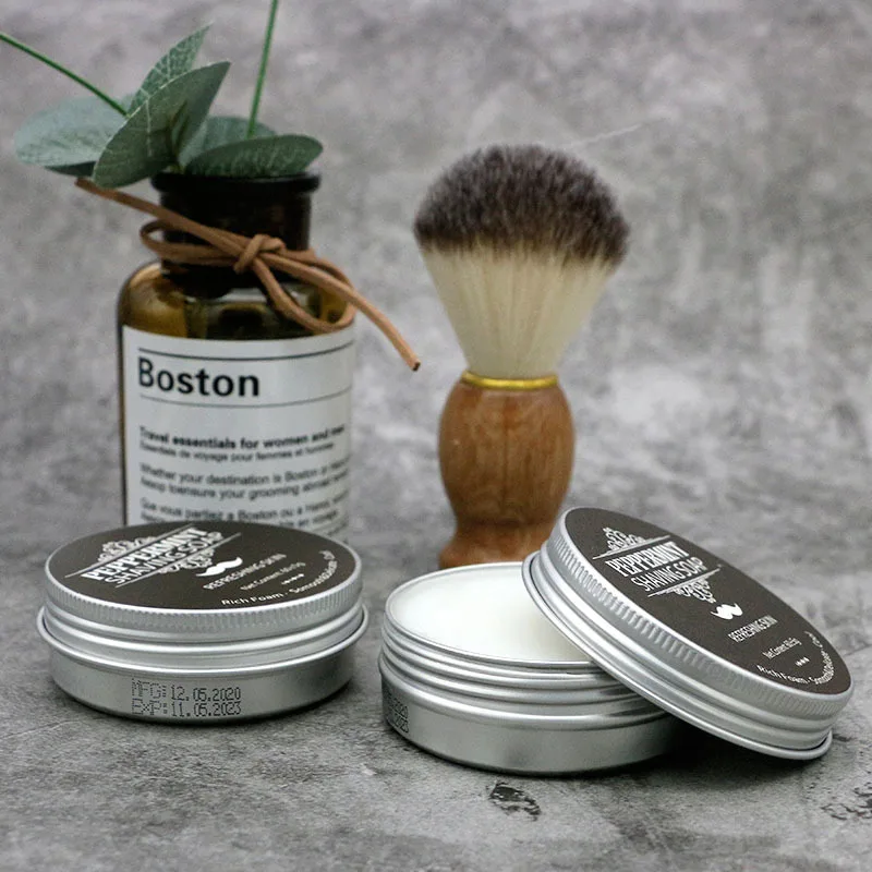 organic nature Plant Ingredients Shaving Cream Beard Removal Shaving Soap rich foam  shave cream bar