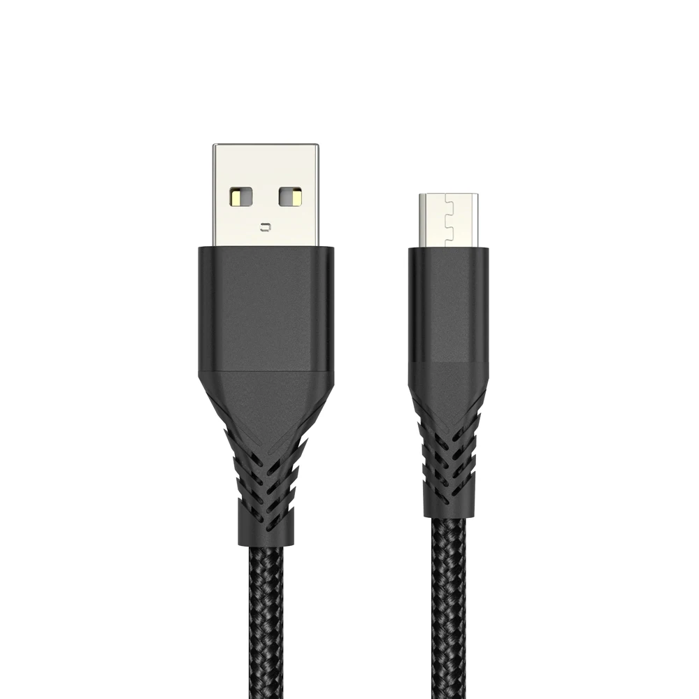 
Nylon Braided Micro USB Sync and Charging Cable for Smartphones/Power Bank/Camera/Xbox 