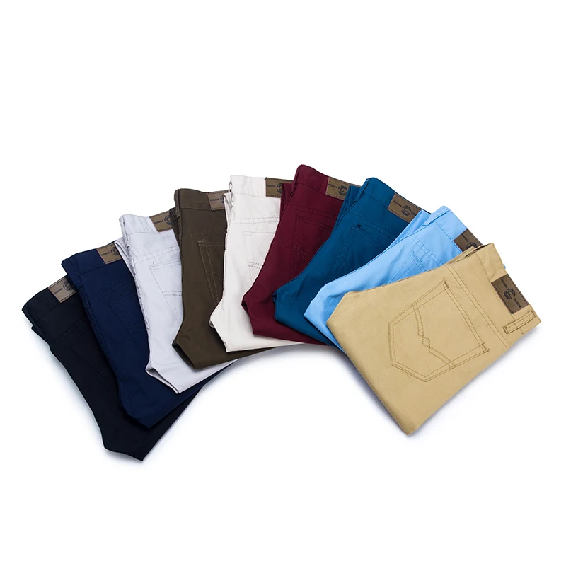 
New Casual des pantalons mens pants Long Blue&Black&Khaki Jogger Straight Leg Mens Jeans mens trousers 