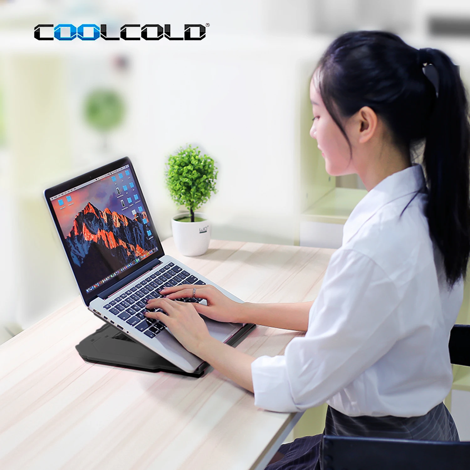 Coolcold уникальный дизайн Складная регулируемая подставка для ноутбука Вертикальная сверхмощная подставка для ноутбука