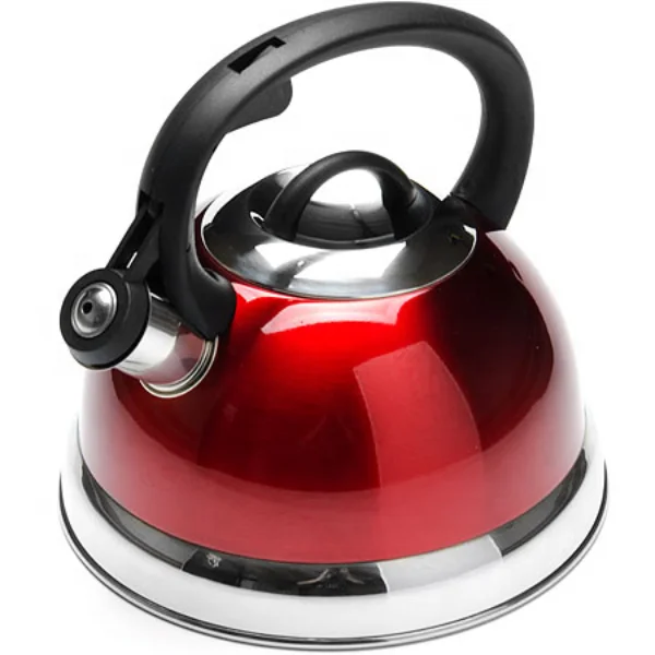 Stainless Steel Whistling Water Tea Kettle With Thermometer 2.7L Kitchen Home Stovetop Whistle Kettle