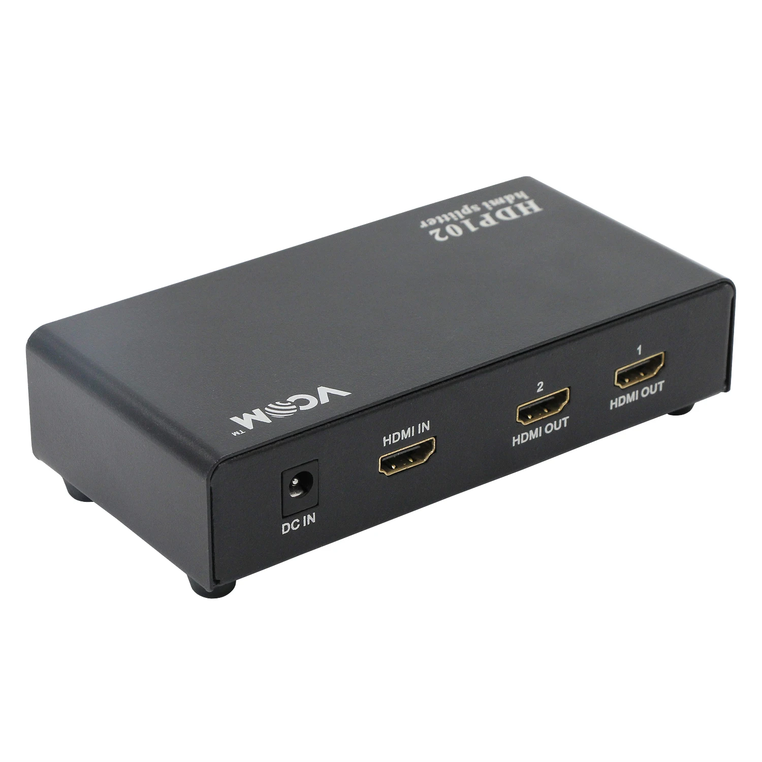 VCOM 4K 2 Ports HDMI Splitter 3D with Audio 1 Input 2 Output Audio Video Splitter For DVD HDTV
