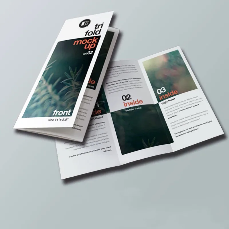 Cheap Color Manual Brochure DM Flyer Enterprise Instruction Product Album Design Printed Folded Leaflet Printing