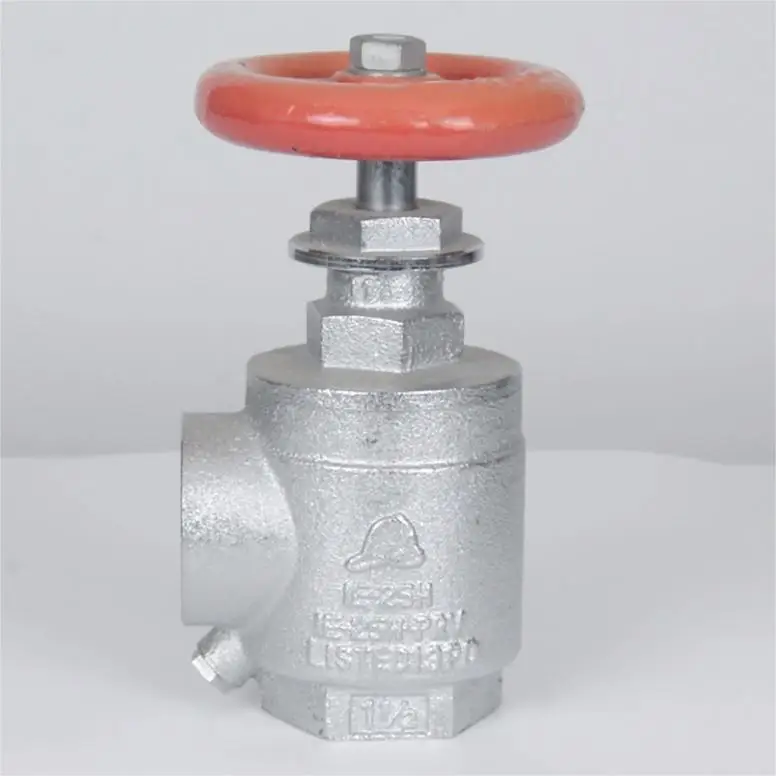 Factory price  FM UL  5 years warranty  brass 1 1/2'  FXF Angle hose Female thread outlet firefighting equipment red painted