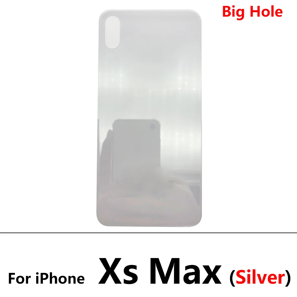 Сменный Чехол для аккумулятора с большим отверстием задняя крышка IPhone 8 Plus X Xs max Задняя стеклянная