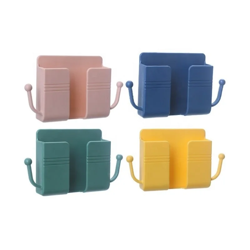 Wholesale Bedside Mobile Phone Charging Storage Holders Multifunctional Punching-free Wall-mounted Phone Accessories Rack