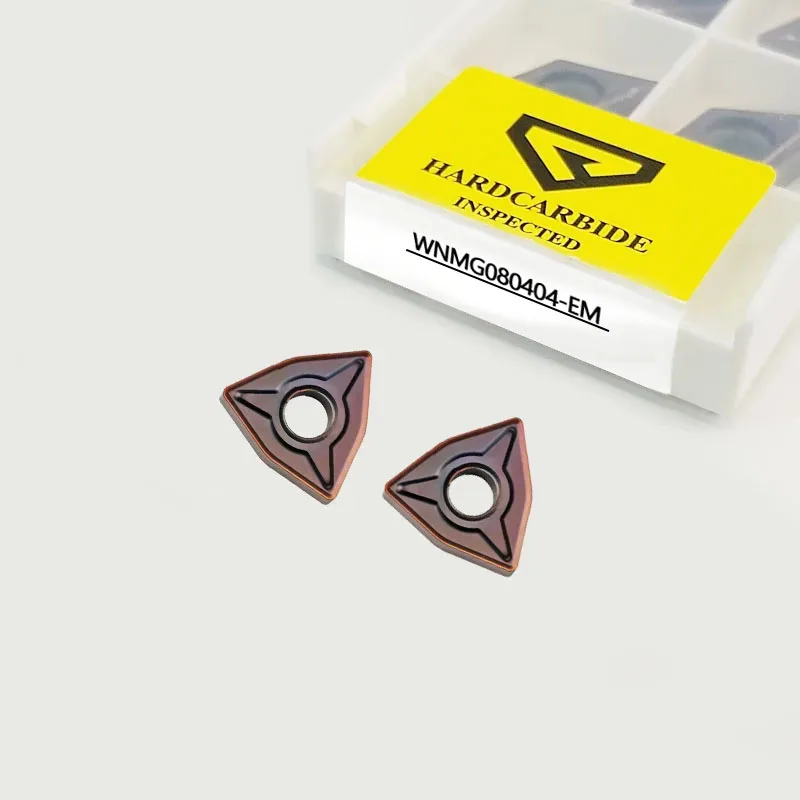 Hardviks high quality WNMG cnc lathe Milling cutter tools carbide turning inserts WNMG080404-EM V214-M40 for stainless steel