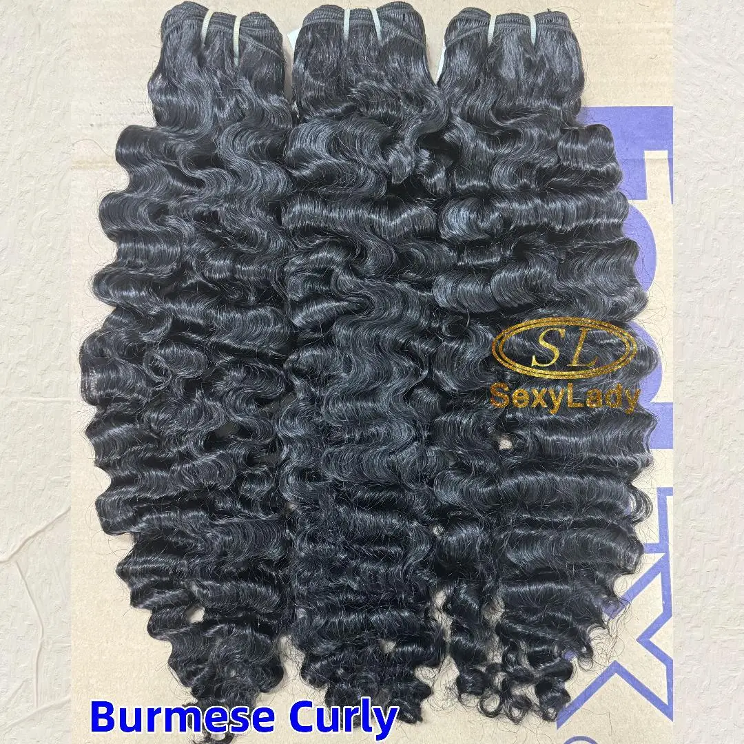 Great Summer Hair Raw Human Hair 40 Inch Long Curly Wig  HD Closure Vietnamese Burmese Curly