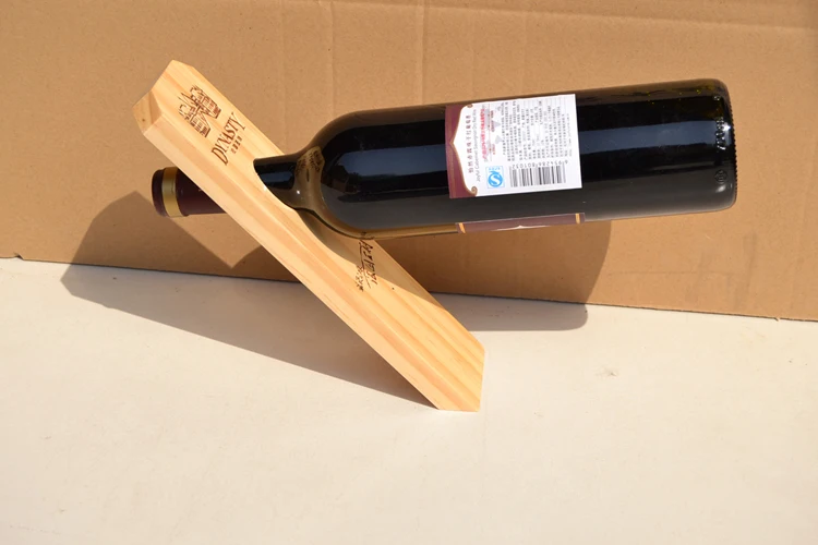 custom small wooden wine racks single wine bottle holder for sale