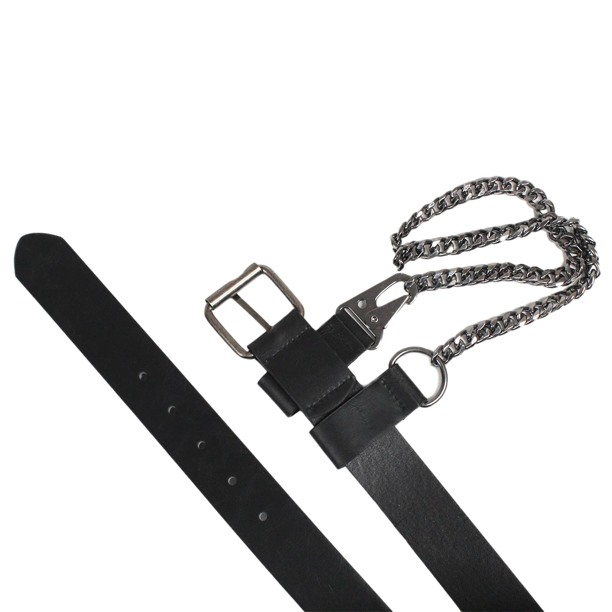 Wholesale Low Price PU Leather Belt Women Punk Style Leather Belt Heavy Duty Metal Buckles Customization Factory