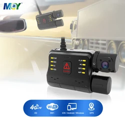 MCY Full Hd 1080P 4G Lte Wifi Gps Car Dvr Camera Dash cam Dual Camera 2 Channel dash camera for trucks