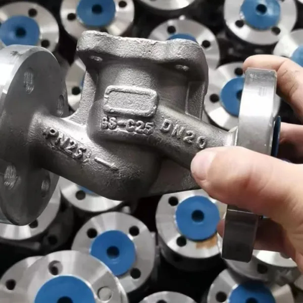 Stainless steel flange connection manual globe valve body