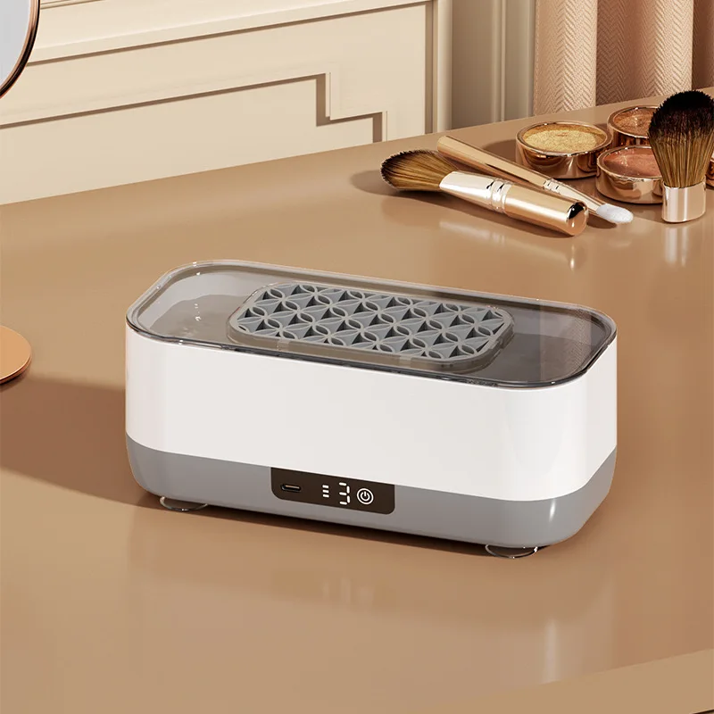 Portable Household Ultrasonic Cleaner Digital Jewelry Watch Cleaner 40kHz Frequency Electric Manual Car Jewelry Path Cleaning