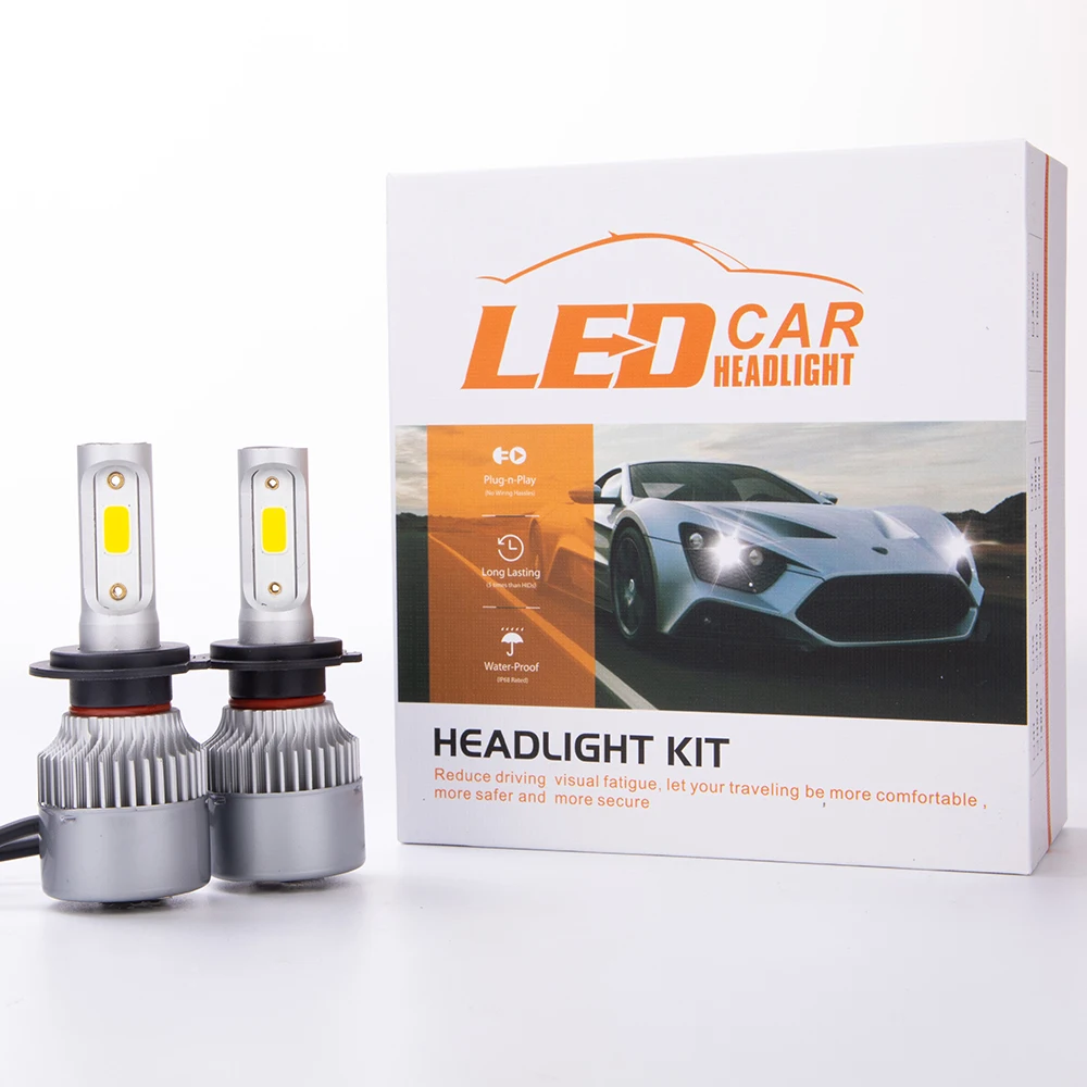  Бесплатные образцы Автомобильные светодиодные лампы S9 led h7 h4 h11 9005 9006 880