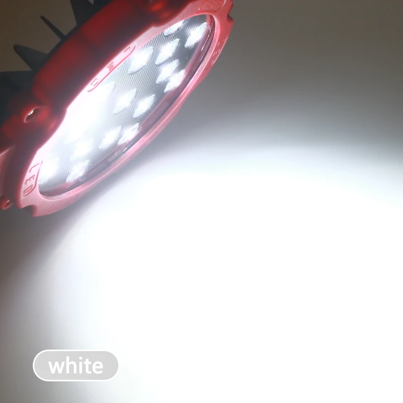 PUERXIN Auto 7 Inch 51W Round Spotlights for Car SUV Flood Led Trucks Fog Lamp Car Strobe Warning Head Driving Work Spot Light