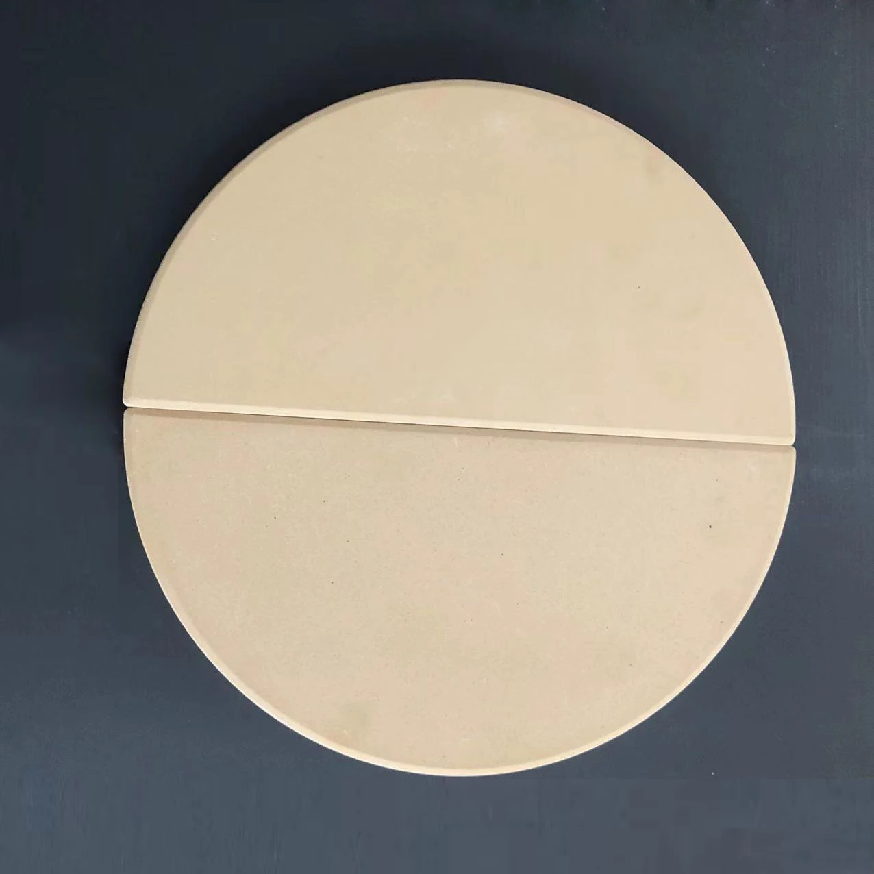 2 PCS Outdoor Barbecue Heat Resistant Food Grade Cordierite BBQ Pans Fan-Shape Cooking Pizza Stone