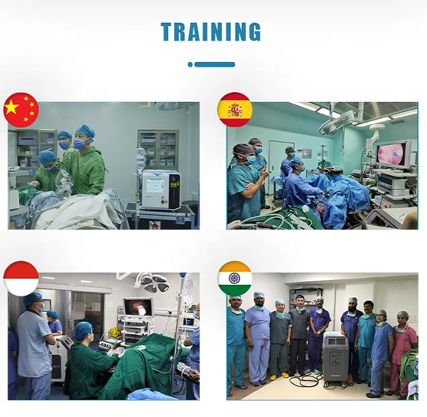 Portable 40 W Endoscopy Urology Cystoscope Flexible Laser Holmium Fiber Medical Accessories YAG Laser