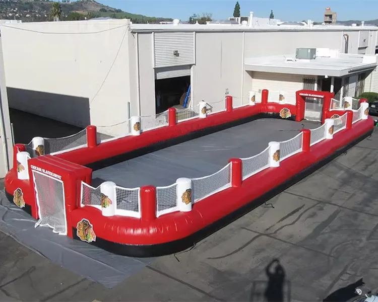 inflatable road hockey arena customized street hockey rinks
