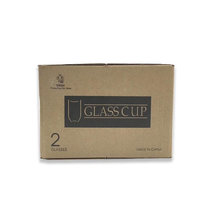Made In China custom recycled insulated double walled borosilicate glass cup