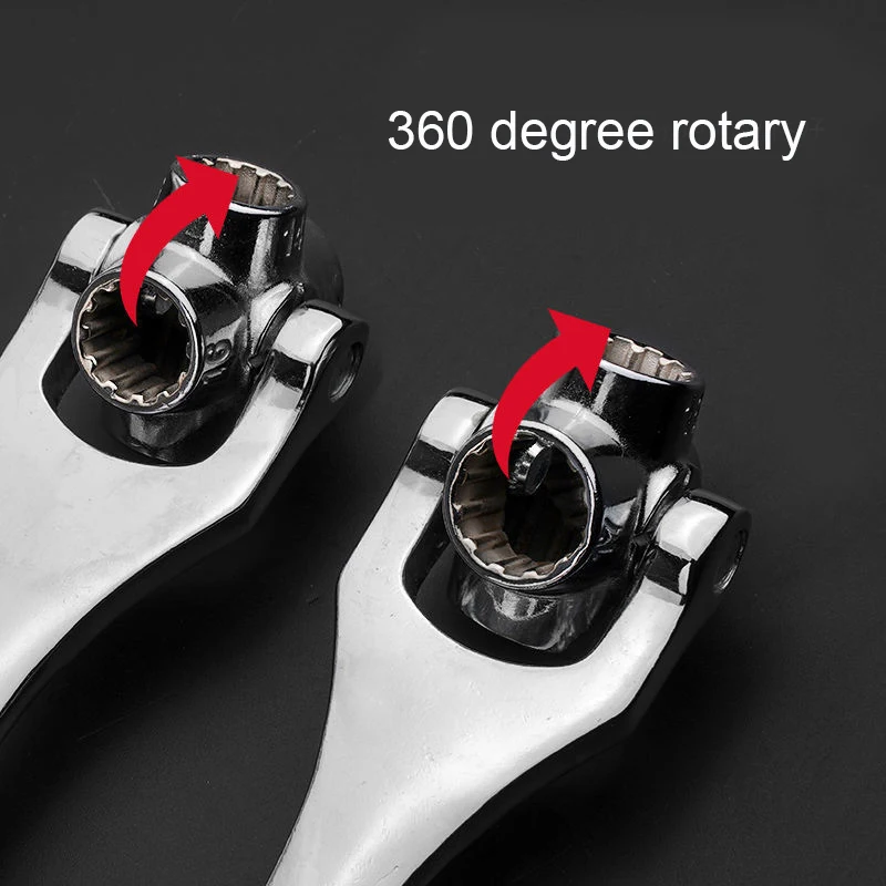 Furniture Car Repair Hand Tools Universal 360 Degree Tools Socket Steel Tiger Wrench with Spline Bolts