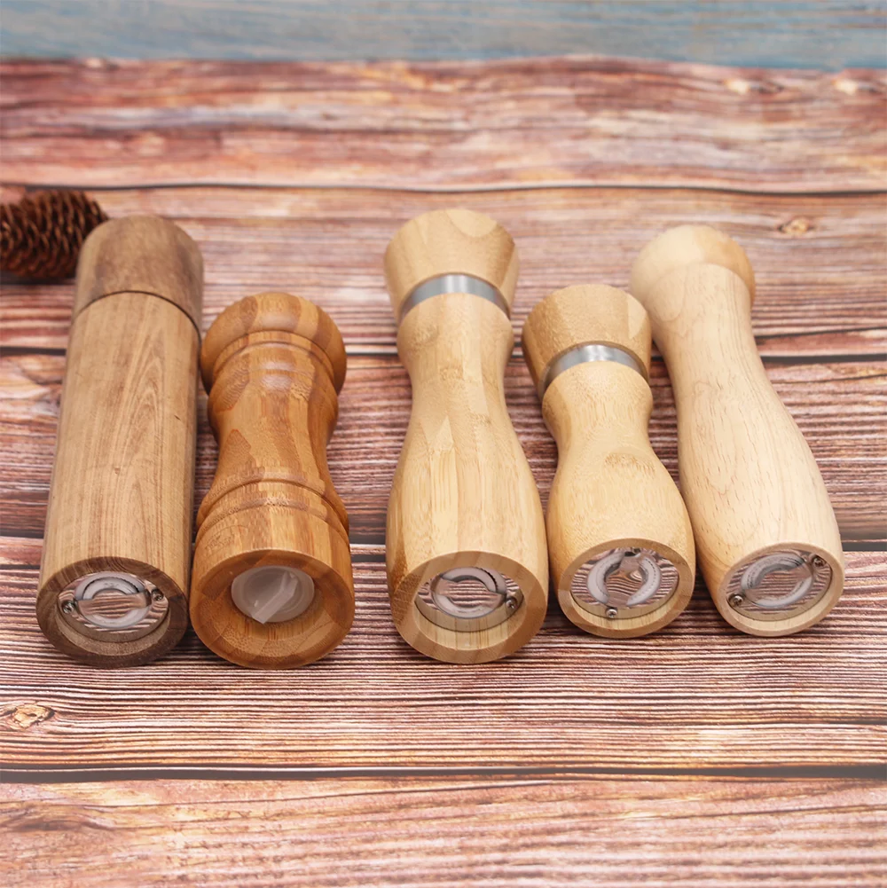 Горячая продажа бамбуковая деревянная нержавеющая сталь набор 2 в 1 соль и перец мельница производители